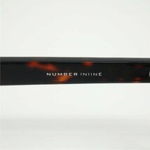 【ジャンク】NUMBER(N)INE ナンバーナイン/伊達メガネ べっ甲風/泰八郎謹製/77_画像5