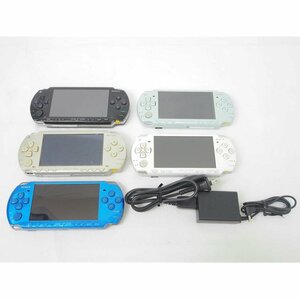 1円【ジャンク】SONY ソニー/PSP本体 計5台セット/PSP-1000/2000/3000/78