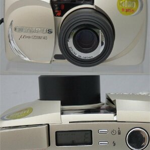 1円【ジャンク】OLYMPUS オリンパス/コンパクトフィルムカメラ mju: ZOOM140 電源確認済/41の画像5