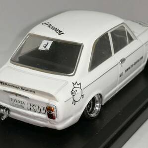 1/43 ノレブ Toyota Corolla (1966）改 アルミ 深リム ローダウン 改造 カローラ Rocket Bunny PANDEM デカール カスタム 国産名車 の画像6