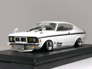 1/43 ノレブ Mitsubishi Galant GTO (1970） 改 アルミ 深リム ローダウン 改造 ギャラン チンスポ デカール カスタム 国産名車 アシェット