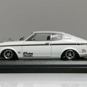 1/43 ノレブ Mitsubishi Galant GTO (1970） 改 アルミ 深リム ローダウン 改造 ギャラン チンスポ デカール カスタム 国産名車 アシェットの画像7