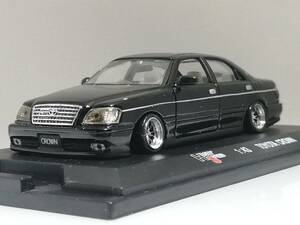 1/43 HIGH SPEED TOYOTA CROWN 改 アルミ 深リム ローダウン 改造 クラウン サイドモール カスタム ハイスピード