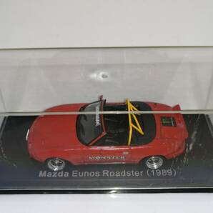 1/43 ノレブ Mazda Eunos Roadster (1989） 改 アルミ 深リム ローダウン 改造 ユーノス F/Rスポイラー MONSTERENERGY デカール カスタムの画像9