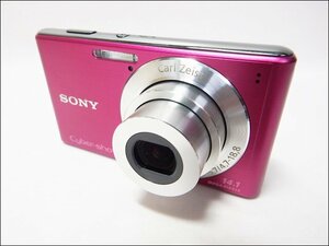 動作品 SONY ソニー◆Cyber-shot/DSC-W530◆デジタルカメラ 光学4倍 1410万画素CCD ピンク バッテリー・充電器付