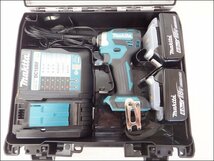 美品 makita/マキタ◆充電式インパクトドライバ/TD173DRGX◆18V 6.0Ah ブラシレスモーター APT バッテリー×2 充電器付_画像1