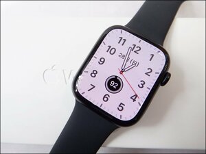 美品 Apple/アップル◆Apple Watch/MNK43J/A◆シリーズ8 45mm ミッドナイト GPS+Cellularモデル