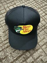 【新品】BASS PRO SHOPS メッシュキャップ　ブラック キャップ BLACK バスプロ バスプロショップス 帽子 黒_画像2