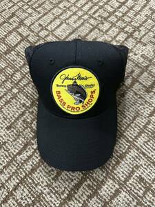 バスプロショップス bass pro shops cap 新品 メッシュ キャップ スナップバック 日本未発売 長瀬智也 釣り 旧ロゴ 黒 ブラック 帽子