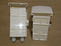 未来工業 屋外用 ウオルボックス 仮設ポール 配電盤 スイッチ 電源 ２個セット プラスチックボックス_画像4