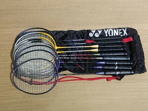  бадминтон ракетка 9шт.@ совместно комплект Kawasaki ignio Wing Heart Yonex мягкий чехол есть 