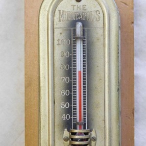 ビンテージ【THE MINNEAPOLIS MODEL 77】TEMPERATURE CHANGE 温度 湿度 気圧 特殊 掛時計 機械式 USAの画像6