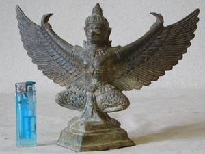 時代【ガルーダ】神鳥 迦楼羅 インド タイ 青銅 古銅 仏像 仏教美術