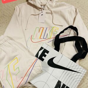 新品★NIKE ナイキ　セットアップスウェット パーカー パンツ Mサイズ　タグ付 プルオーバー スウェット