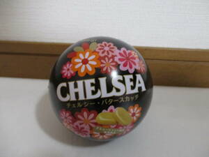 CHELSEA チェルシー 缶　バタースカッチ ゲームセンター限定　プライズ景品　明治　生産終了　お菓子　小物入れ　缶ケース　飴