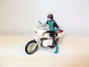 仮面ライダー ＨＧ 仮面ライダー１号＆改造サイクロン号 フィギュア ガシャポン バイク