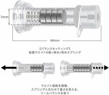 GOMEXUS ゴメクサス リールスタンド R4EM2 エメラルダスブルー ダイワ Daiwa フックキーパー付き 46mm スピニングリール ボディキーパー_画像3