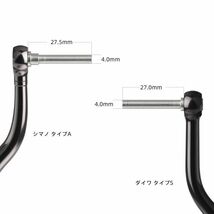 GOMEXUS ゴメクサス パワーハンドルノブ ZA38SRSRBK シルバーブラック シマノ Shimano Type A・ダイワ Daiwa Type S 用 38mm ラウンドノブ_画像2