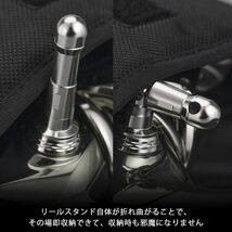 GOMEXUS ゴメクサス リールスタンド R6BK ブラック シマノ Shimano ダイワ Daiwa 用 ボディキーパー 48mm 折り畳み可能_画像3