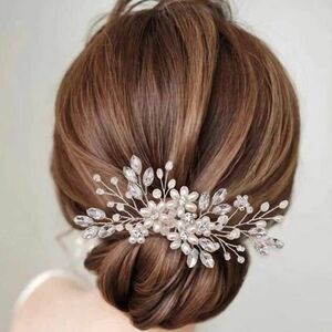 ブライダル ヘアアクセサリー ウェディング 髪飾り ヘッドドレス パール 花 結婚式 和装 ヘアピン