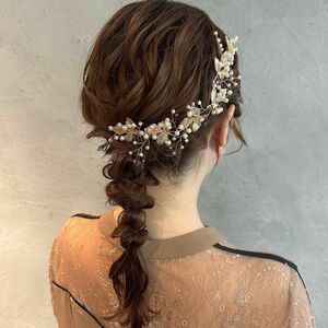 結婚式 コーム ヘアアクセサリー　お呼ばれ　髪飾り　ヘッドドレス　ウェディング パール ヘアアクセサリー 結婚式 髪飾り 