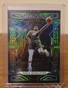 22-23 panini obsidian basketball milwaukee bucks khris middleton green /25 バックス ミドルトン