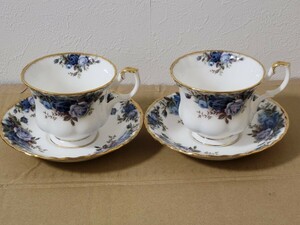 ROYAL ALBERT ムーンライトローズ カップ&ソーサー 2客 BONE CHINA ロイヤルアルバート Moonlight Rose ボーンチャイナ ティーカップ