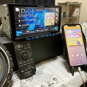 ★カロッツェリア/carrozzeria/FH-9100DVD/7V型VGAディスプレイ/CD/DVD/USB/Bluetooth/iPod/動作確認済★