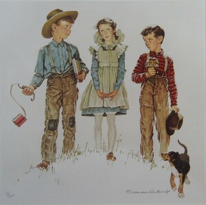 Art hand Auction Norman Rockwell After the Prom 희귀 아트북 및 액자 아트, 새로운 일본식 프레임, 좋은 상태로, 무료 배송, 삽화, 그림, 초상화