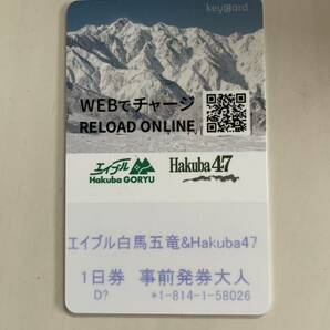 エイブル白馬五竜＆Hakuba47 スキー場 リフト券 1日券の画像1