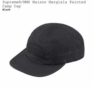 supreme mm6 painted camp cap Black シュプリーム Maison Margiela マルジェラ