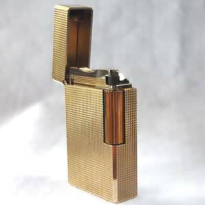 S.T.Dupont/デュポン ゴールド 20μ ローラーガスライター 喫煙具 ※火花確認済の画像5