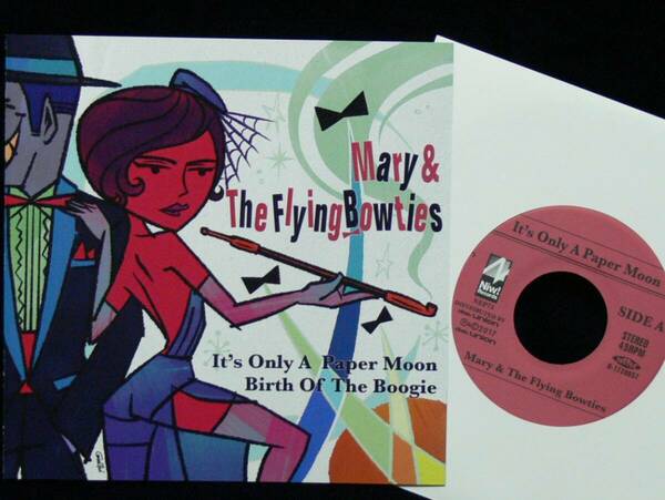 [未使用品][送料無料] Mary & The Flying Bowties / It's Only A Paper Moon [アナログレコード 7] LEARNERS / ラーナーズ