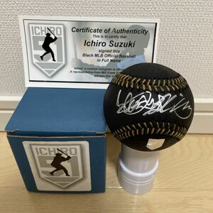 イチロー氏/フルネームシルバー色直筆サイン/MLB黒色公式球/AL2001MVP新人王/AL2018新人王2021・2023MVP大谷翔平/消費税はかかりません