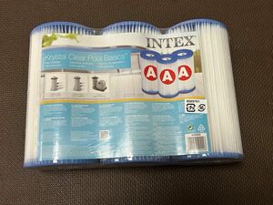 Intex プール用ポンプ 交換用 フィルターカートリッジ 3個入 29003 フィルターポンプ 浄水器 循環 