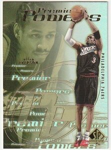 2001-02 UD SP AUTHENTIC PREMIER POWERS Allen Iverson