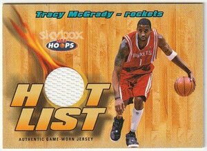 2004-05 SKYBOX HOOPS HOT LIST Tracy McGrady JERSEY RELIC