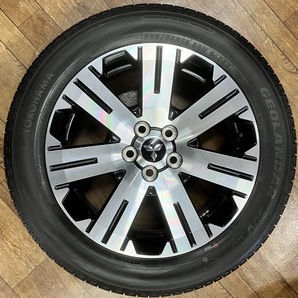 ⑥☆送料無料☆新車外し並み美品☆ デリカD5純正 タイヤホイールセット YOKOHAMA GEORANDER 225/55R18 18インチ 2023年製 バリ山 バリ溝の画像3