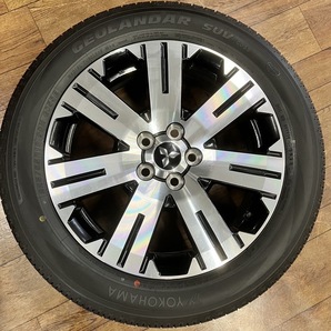 ⑥☆送料無料☆新車外し並み美品☆ デリカD5純正 タイヤホイールセット YOKOHAMA GEORANDER 225/55R18 18インチ 2023年製 バリ山 バリ溝の画像2