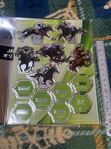 JRA 競馬 阪神競馬場 オリジナルアクリルスタンド welcomeチャンス　グリーン