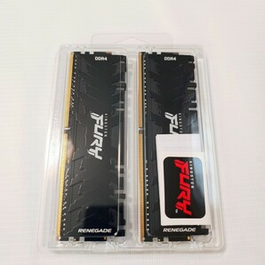 キングストン デスクトップPC用メモリ DDR4 3200 16GB(8GB×2枚) Kingston FURY Renegade レネゲード RGB KF432C16RBAK2/16 RGB LEDの画像1