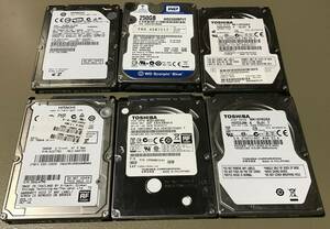 2.5インチ HDD 6個ジャンク