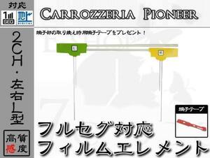 GEX-P09DTV 対応 地デジ 2ch フィルム アンテナ + 端子テープ カロッツェリア/carrozzeria/アンテナ/カーナビ/補修 ES