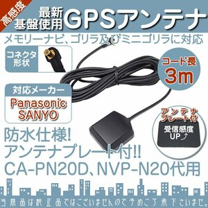 GPSアンテナ パナソニック サンヨー メモリーナビ ゴリラ ミニゴリラ NV-LB51DT NV-LB55DT NV-LB58DT NV-LB60DT NV-JM450DT