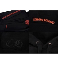 クロムハーツ CHROME HEARTS ■ 【 WWW.CHROMEHEARTS.COM HOODIE 】 オンライン 限定 ホースシュー バック プリント パーカー　n5317_画像4