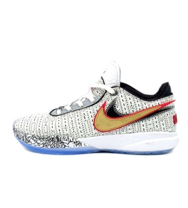 ナイキ NIKE ■ 【 LEBRON 20 White Black University Red metallic Gold DJ5422 100 】 レブロン 20 ローカット スニーカー　f21724