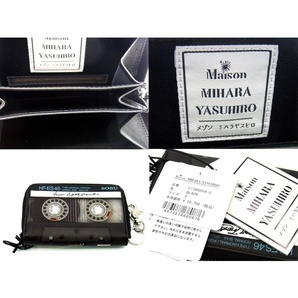 メゾンミハラヤスヒロ Maison MIHARA YASUHIRO ■ 【 CASSETTE TAPE WALLET C12BG504 】 カセット テープ デザイン ウォレット 財布 32791の画像4