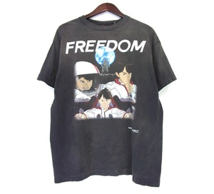 セントマイケル SAINT MICHAEL × フリーダム FREEDOM ■ 24SS 【 FD SS TEE SM 】 ダメージ 加工 アキラ プリント 半袖 Tシャツ w18459