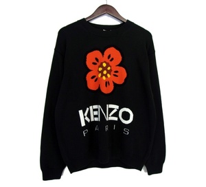 ケンゾー KENZO ■ 【 BOKE FLOWER JUMPER FD55PU3803LC 】 フラワー デザイン 長袖 ニット セーター 32807