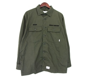 ダブルタップス WTAPS ■ 22SS 【 221BRDT SHM02BUDS LS COTTON TWILL 】 ツウィル ロング スリーブ ボタン シャツ w18822